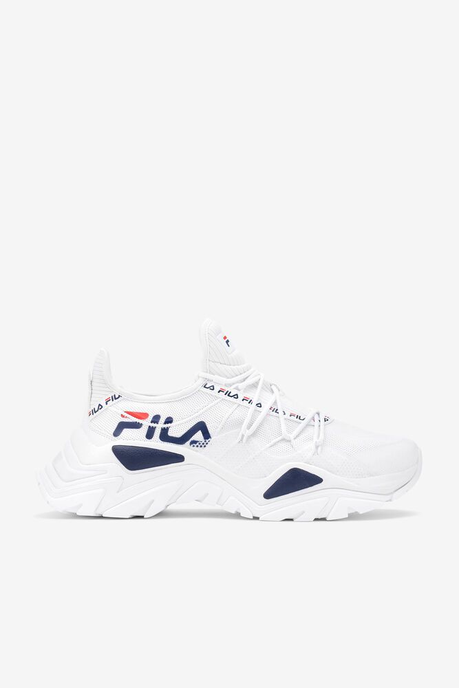 Fila Trainers Mens White Relectrove Premium - Ireland 03598-NBWP